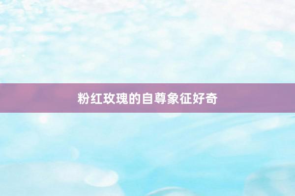 粉红玫瑰的自尊象征好奇